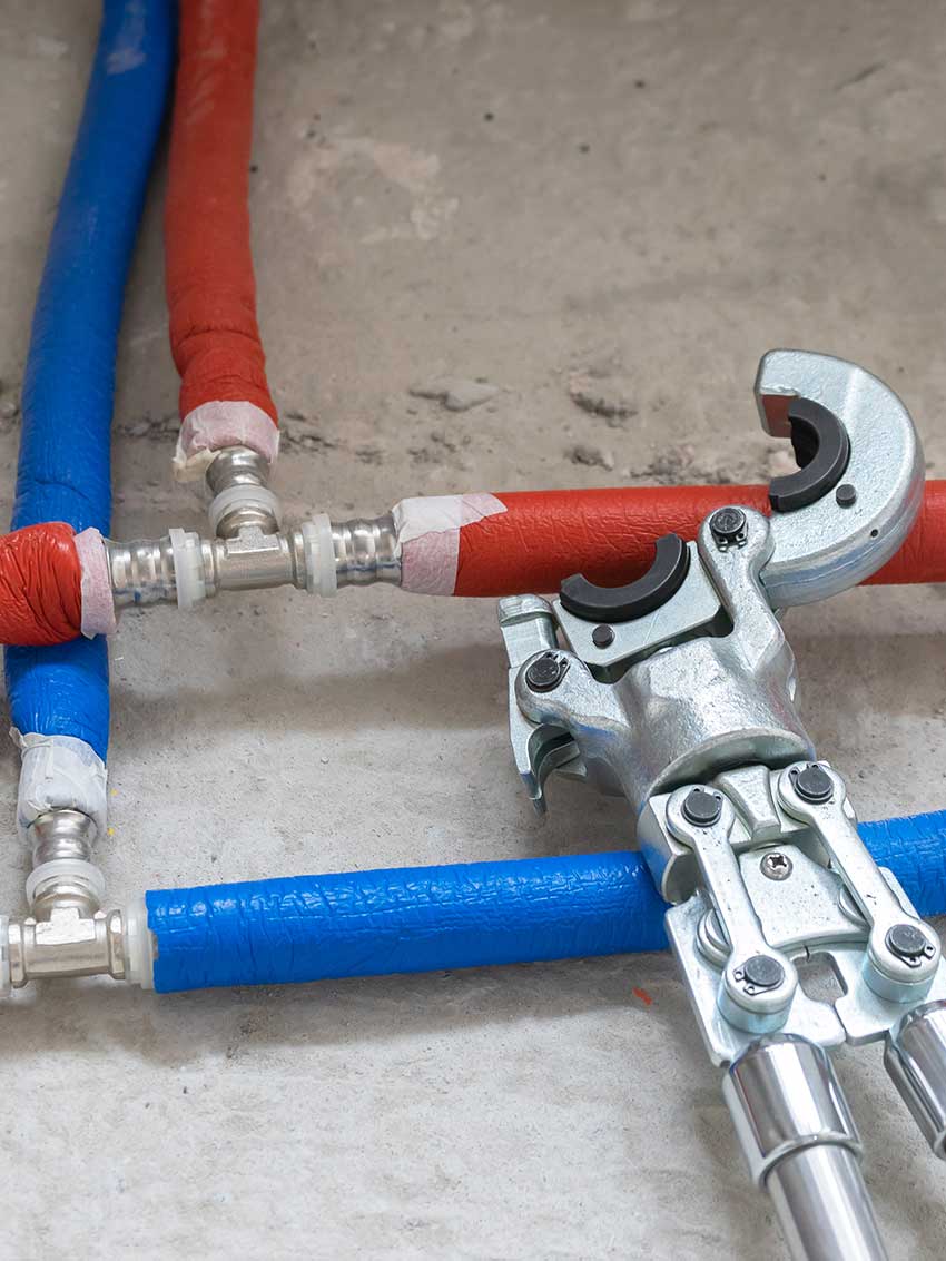 PEX-pipes for whole-home Repiping-project in Dunedin