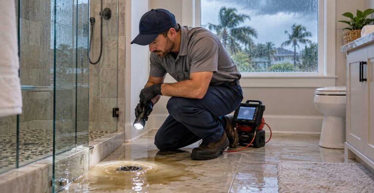sewer backup after heavy rain
